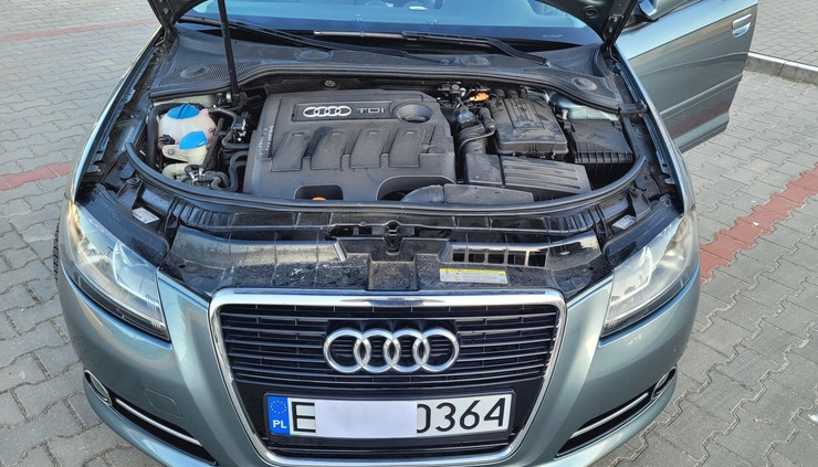 Audi A3 cena 29800 przebieg: 233500, rok produkcji 2011 z Pabianice małe 172